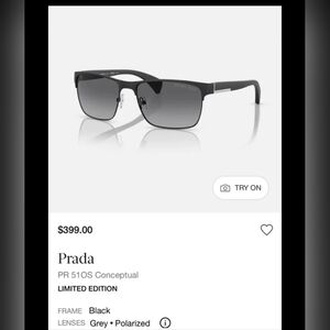 prada spr 510 58/17 With Case